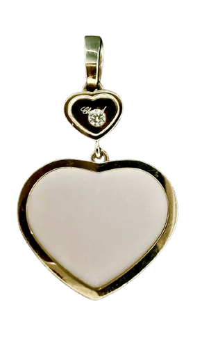 Pendentif Chopard Happy Hearts - Pendentif cœur en or rose et diamant 58 Facettes Pendentif 05