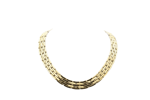Collier Chimento Double Optima - Collier semi-rigide en or jaune et or blanc 58 Facettes 297T26-m