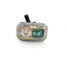 Bague 54 Bague en or jaune et blanc 18 ct, diamants et émeraude 58 Facettes 359/26 A
