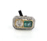 Bague 54 Bague en or jaune et blanc 18 ct, diamants et émeraude 58 Facettes 359/26 A