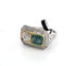 Bague 54 Bague en or jaune et blanc 18 ct, diamants et émeraude 58 Facettes 359/26 A