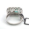 Bague 54 Bague en or jaune et blanc 18 ct, diamants et émeraude 58 Facettes 359/26 A