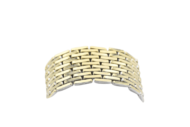 Bracelet Chimento Double - Bracelet en or jaune et or blanc 58 Facettes 297t26-mm