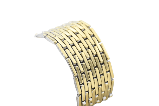 Bracelet Chimento Double - Bracelet en or jaune et or blanc 58 Facettes 297t26-mm