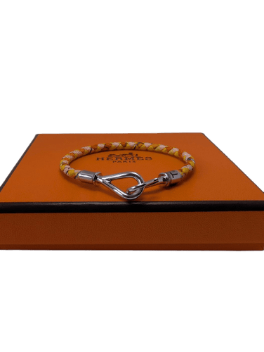 Bracelet Hermès Jumbo Soie - Bracelet en acier et soie 58 Facettes 1230