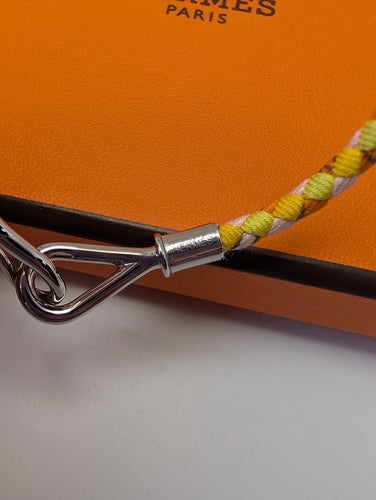 Bracelet Hermès Jumbo Soie - Bracelet en acier et soie 58 Facettes 1230