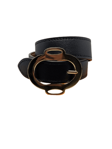 Bracelet Hermès Bouclerie - Bracelet Double Tour en cuir et plaqué or 58 Facettes 1218