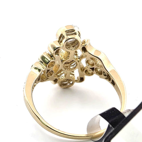 Bague 55 Bague en or jaune 18 ct et diamants 58 Facettes 206/26 A
