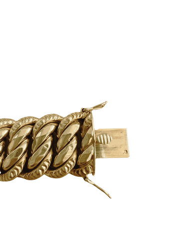 Bracelet Bracelet maille américaine en or jaune 18 carats 58 Facettes N61