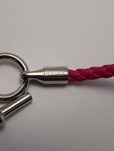 Bracelet Hermès Glénan - Bracelet en veau Swift et acier 58 Facettes 1222