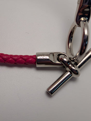 Bracelet Hermès Glénan - Bracelet en veau Swift et acier 58 Facettes 1222