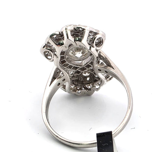 Bague 52 Bague en or blanc 18 kt et diamants 58 Facettes 379/26 A 188/26