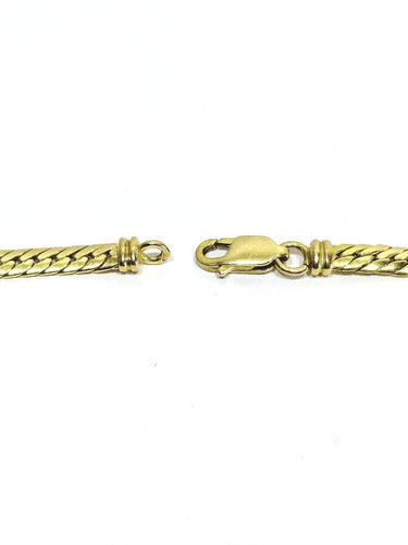 Collier Collier maille anglaise en or jaune 18 carats 58 Facettes id: 1766748