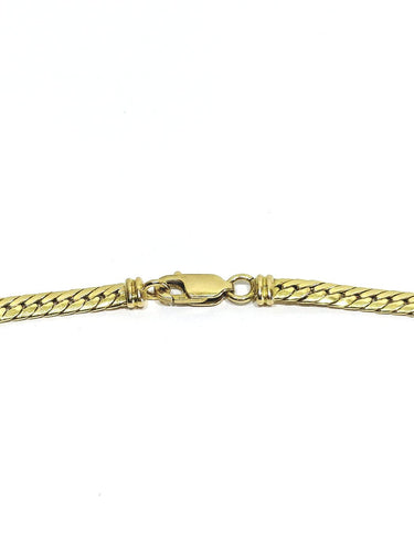 Collier Collier maille anglaise en or jaune 18 carats 58 Facettes id: 1766748