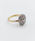 Bague 55.5 Bague Art déco en or 18K, platine et diamants taille rose 58 Facettes A07256