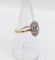 Bague 55.5 Bague Art déco en or 18K, platine et diamants taille rose 58 Facettes A07256