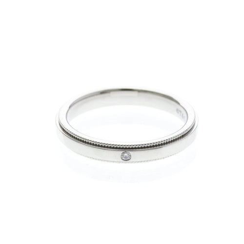 Bague 50 Tiffany & Co. Classic Milgrain - Bague en platine 58 Facettes zvclxejnwc