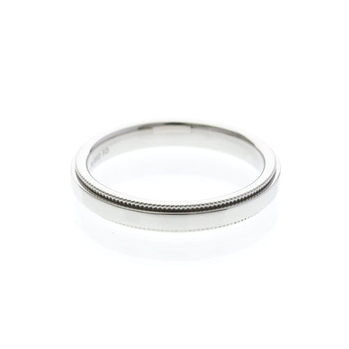 Bague 50 Tiffany & Co. Classic Milgrain - Bague en platine 58 Facettes zvclxejnwc