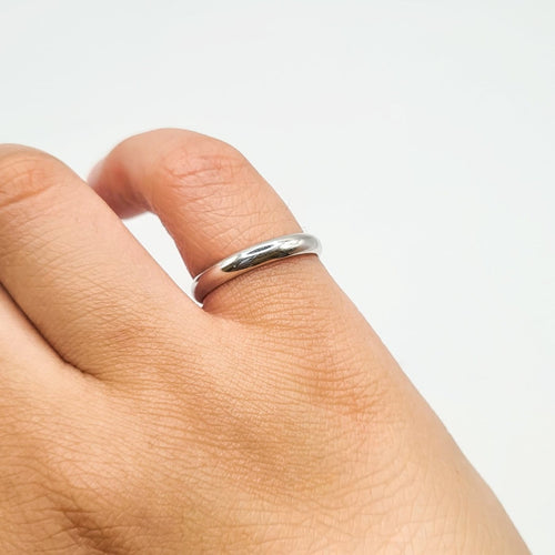 Bague 52 Bague alliance en or blanc 18 carats 58 Facettes #BT