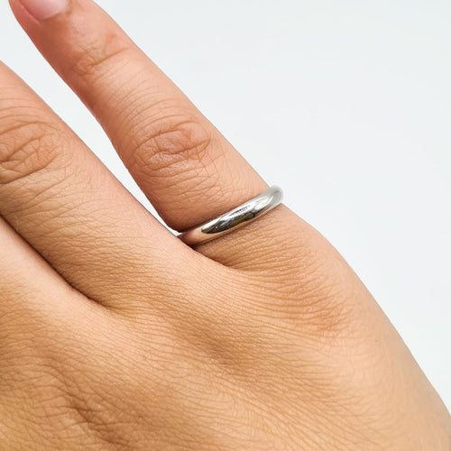 Bague 52 Bague alliance en or blanc 18 carats 58 Facettes #BT