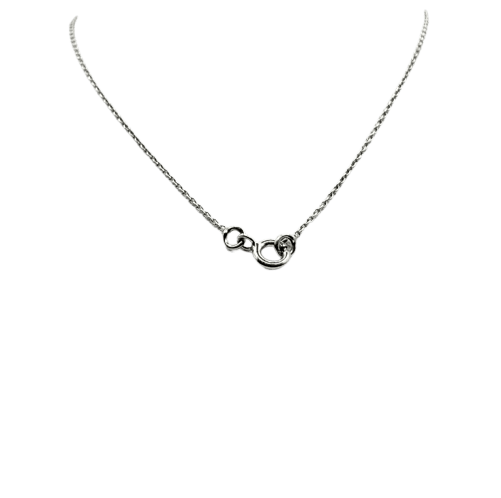 Collier Collier en or blanc 18 carats, diamants et saphirs 58 Facettes #5024