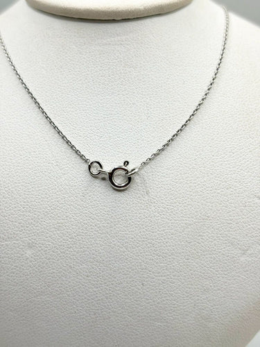 Collier Collier en or blanc 18 carats, diamants et saphirs 58 Facettes #5024