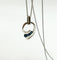 Collier Collier en or blanc 18 carats, diamants et saphirs 58 Facettes #5024