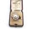 Bague 54 Bague en or jaune 18 ct, argent, diamants et perle naturelle 58 Facettes 353/26 B 187/26