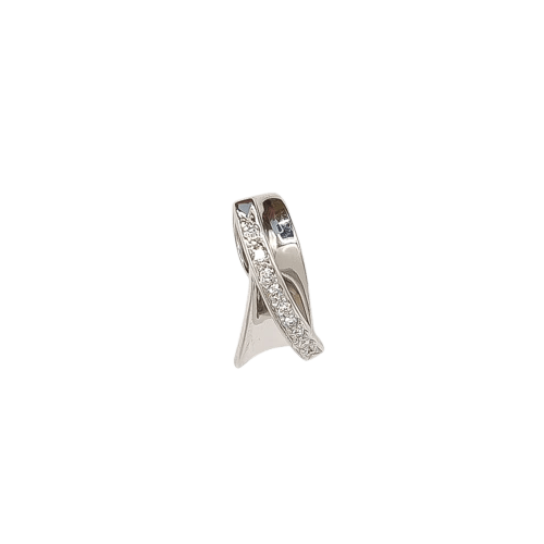 Pendentif Pendentif en or blanc 18 carats et diamants 58 Facettes #5027