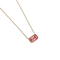 Collier Love More - Collier serti clos en or 18K et saphir padparadscha 58 Facettes GPD1015PP