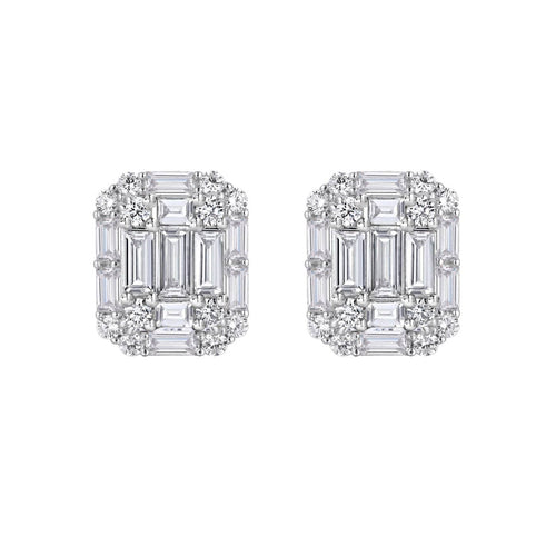 Boucles d'oreilles AITCHES One of A Kind - Boucles d'oreilles en or blanc et diamants 58 Facettes GER1049WG