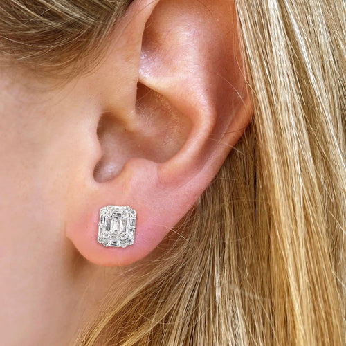 Boucles d'oreilles AITCHES One of A Kind - Boucles d'oreilles en or blanc et diamants 58 Facettes GER1049WG