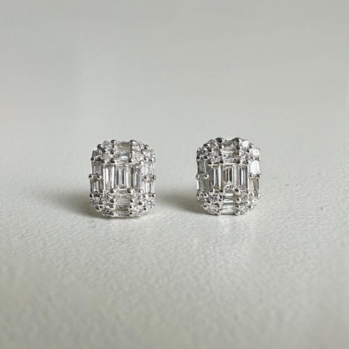Boucles d'oreilles AITCHES One of A Kind - Boucles d'oreilles en or blanc et diamants 58 Facettes GER1049WG