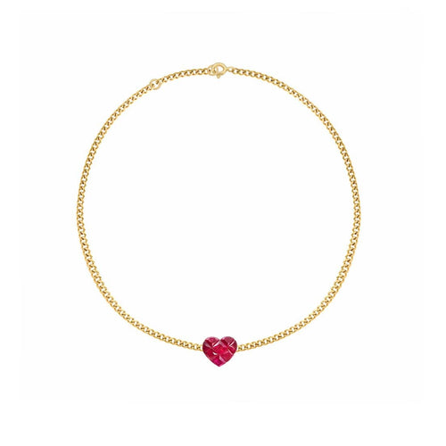 Bracelet Aitches Heart to Have - Bracelet en or 18K et rubis 58 Facettes GBT1038YG