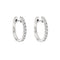 Boucles d'oreilles Embrace - Boucles d'oreilles créoles en or blanc et diamants 58 Facettes GER1356WG