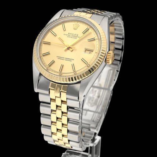Montre Rolex - Montre Datejust 1601 Sigma Dial or et acier 58 Facettes ROL/DJ1/1416