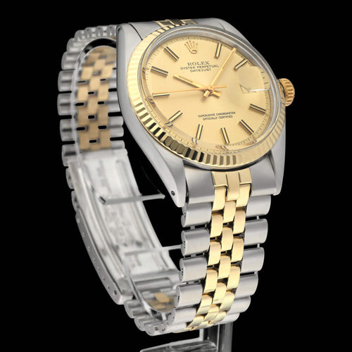 Montre Rolex - Montre Datejust 1601 Sigma Dial or et acier 58 Facettes ROL/DJ1/1416