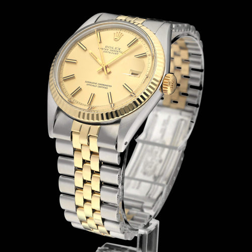 Montre Rolex - Montre Datejust 1601 Sigma Dial or et acier 58 Facettes ROL/DJ1/1416