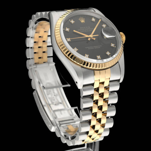 Montre Rolex - Montre Datejust 16233G en or et acier 58 Facettes ROL/DJ1/1422