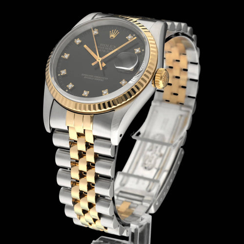 Montre Rolex - Montre Datejust 16233G en or et acier 58 Facettes ROL/DJ1/1422