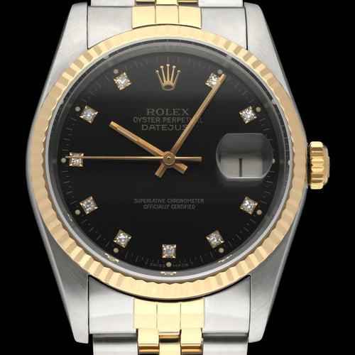 Montre Rolex - Montre Datejust 16233G en or et acier 58 Facettes ROL/DJ1/1422
