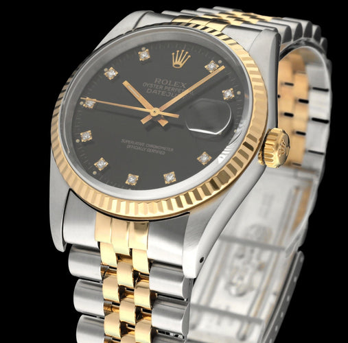 Montre Rolex - Montre Datejust 16233G en or et acier 58 Facettes ROL/DJ1/1422