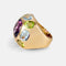 Bague 54 Chanel Baroque - Bague en or jaune, aigue-marine, péridot et améthyste 58 Facettes 269