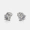 Boucles d'oreilles Tiffany - Boucles d'oreilles fleurs en platine, saphirs et diamants 58 Facettes 198