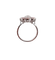 Bague 53.5 Bague marguerite vintage en or blanc, rubis et diamants 58 Facettes A07261