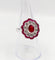 Bague 53.5 Bague marguerite vintage en or blanc, rubis et diamants 58 Facettes A07261