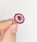 Bague 53.5 Bague marguerite vintage en or blanc, rubis et diamants 58 Facettes A07261