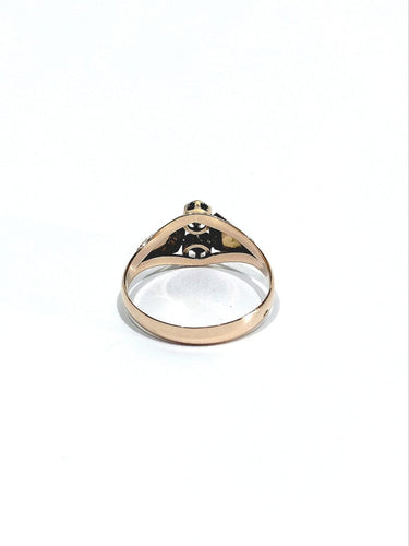 Bague 53 Bague en or rose, jaune et blanc 58 Facettes id: 1767002
