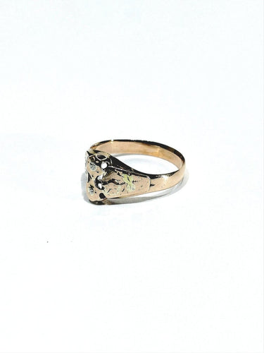 Bague 53 Bague en or rose, jaune et blanc 58 Facettes id: 1767002