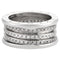 Bague 57 Bvlgari B.Zero1 - Bague en or blanc et diamants 58 Facettes 295
